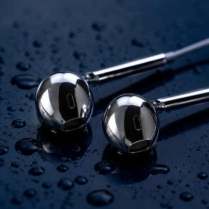 CRUDUS Chrome Earphones Pro | Hi-Res Wired | USB-C & Lightning
