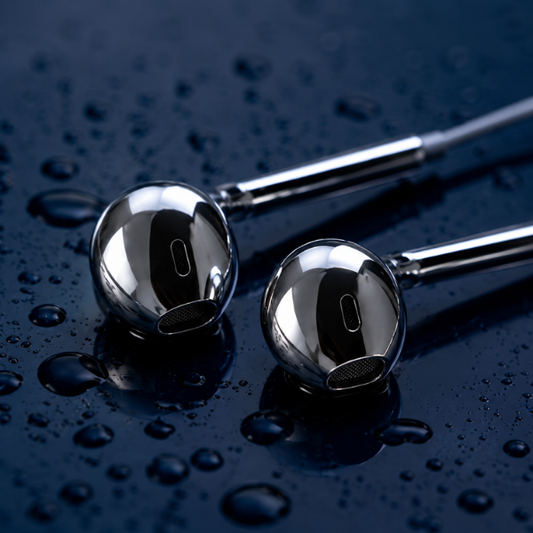 CRUDUS Chrome Earphones Pro | Hi-Res Wired | USB-C & Lightning
