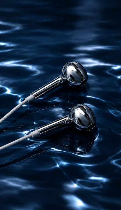 CRUDUS Chrome Earphones Pro | Hi-Res Wired | USB-C & Lightning