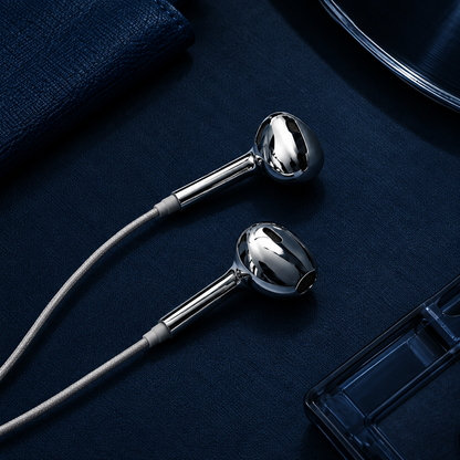 CRUDUS Chrome Earphones Pro | Hi-Res Wired | USB-C & Lightning
